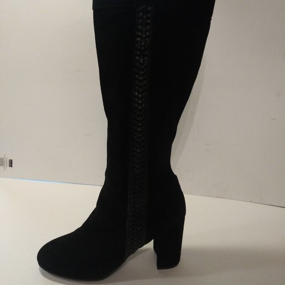 Kensie, black Suede tall Boots size 10M NWT - Picture 1 of 12